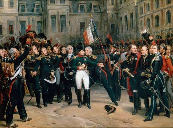 Adieux de Napoléon à la Garde impériale dans la cour du Cheval-Blanc du château de Fontainebleau – 20 April 1814 - Antoine Alphonse - Montfort, Palace of Versailles national museum